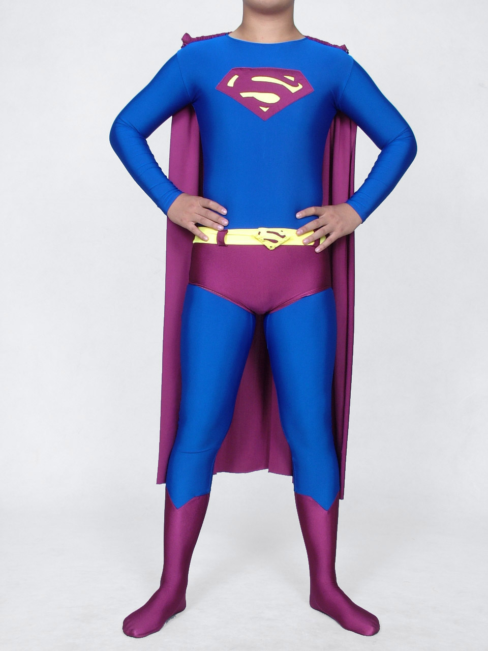 Purple Superman Halloween Costume Superhero